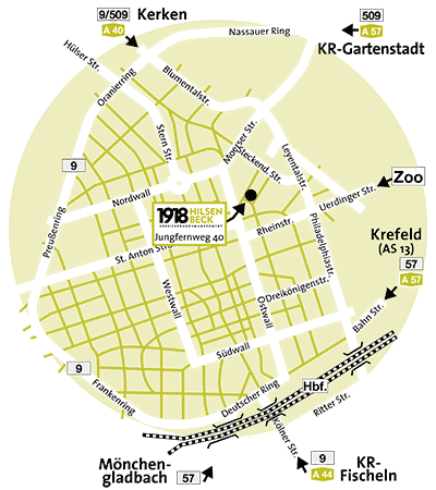 Krefeld Anfahrt