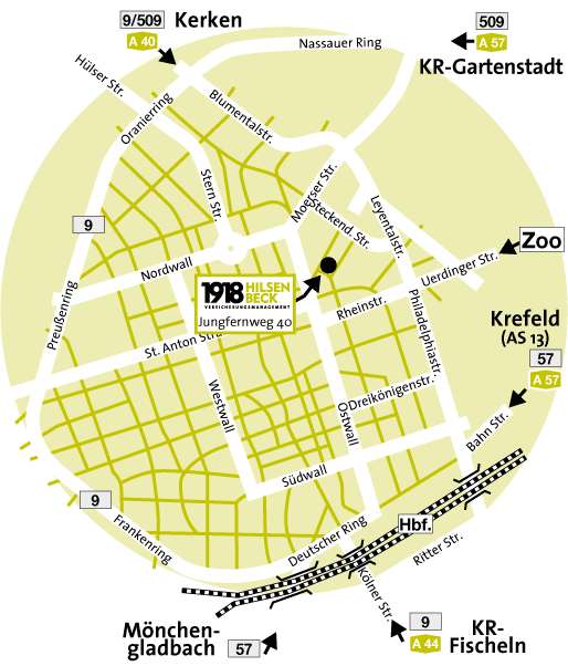 Krefeld Anfahrt